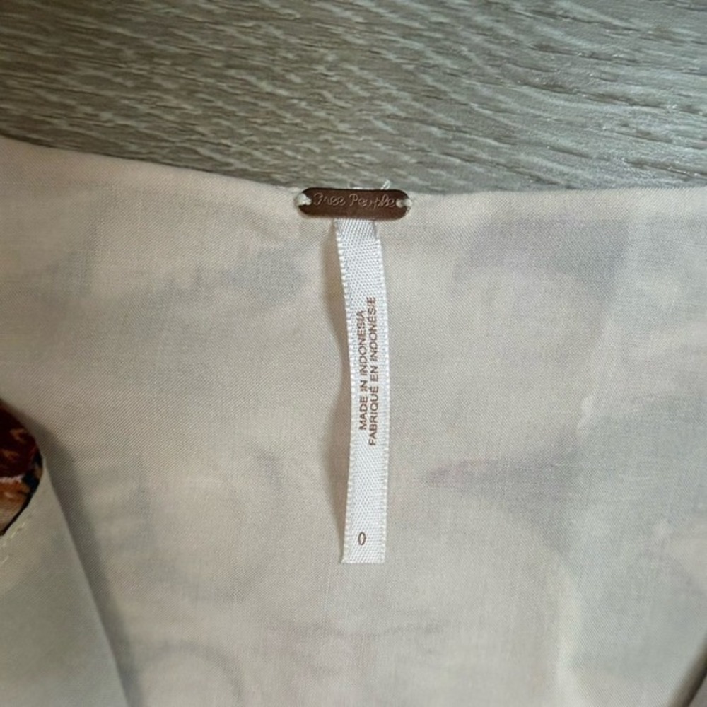 Free People Red and Black Patterned Mini Dress - Picture 4 of 10